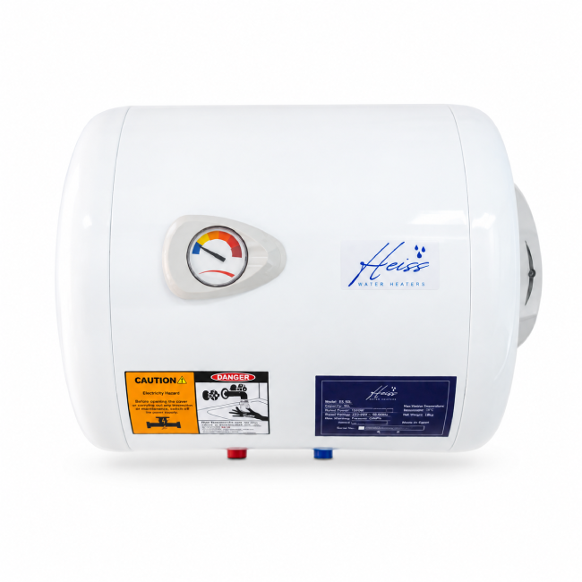 Heiss Horizontal Point-of-Use Electric Water Heater — 50 Liters, 1.2 kW