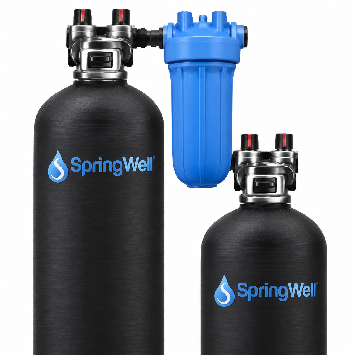 SpringWell Whole House Water Filters — SW-CF1, SW-CF4 & CWH-1