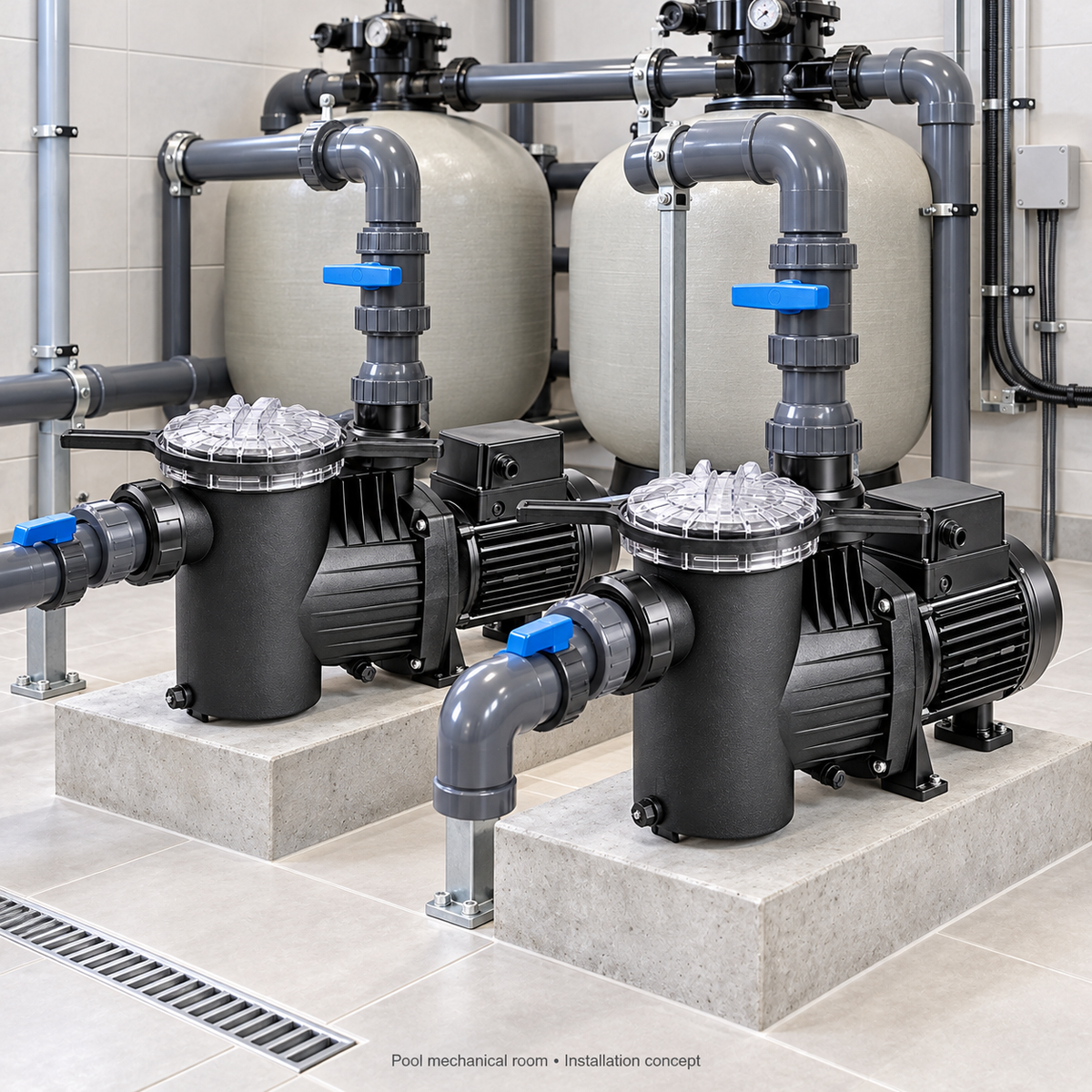 Sea-Land SWIMMY Swimming Pool Pump — 1.5 & 2 HP